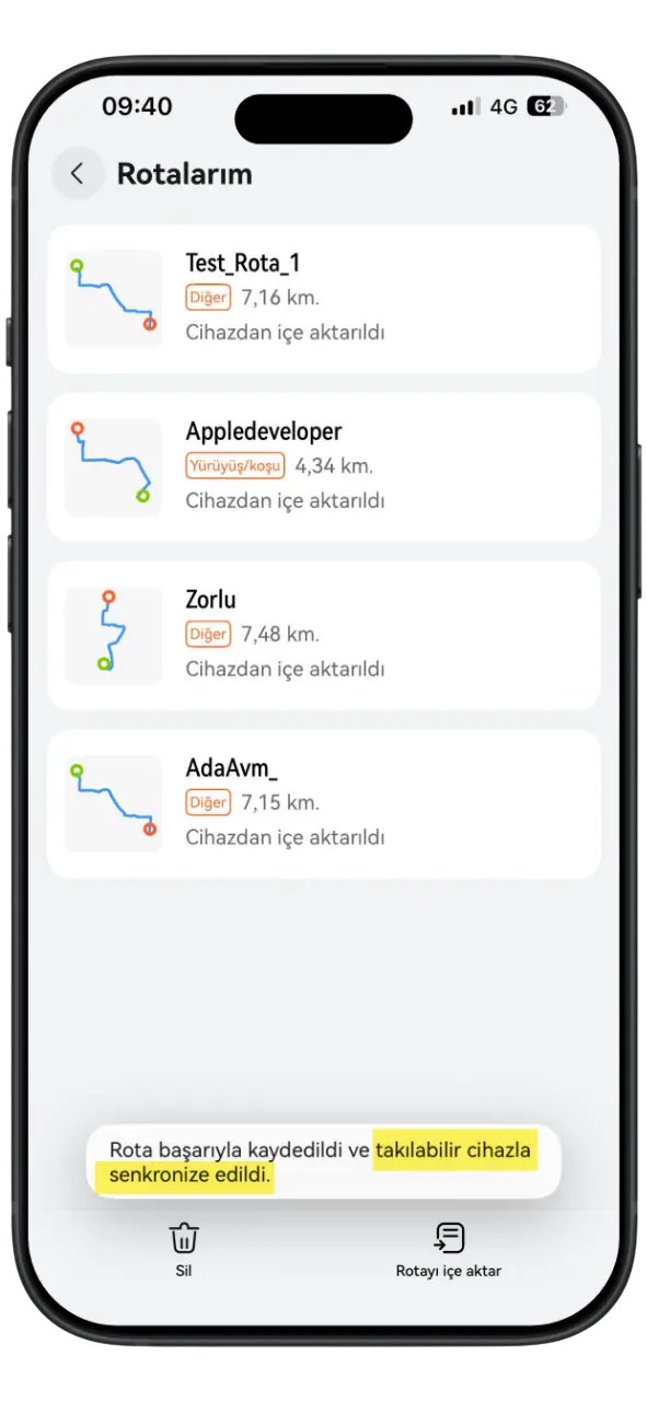 Uygulama Ekranı 12 Senkronizasyon