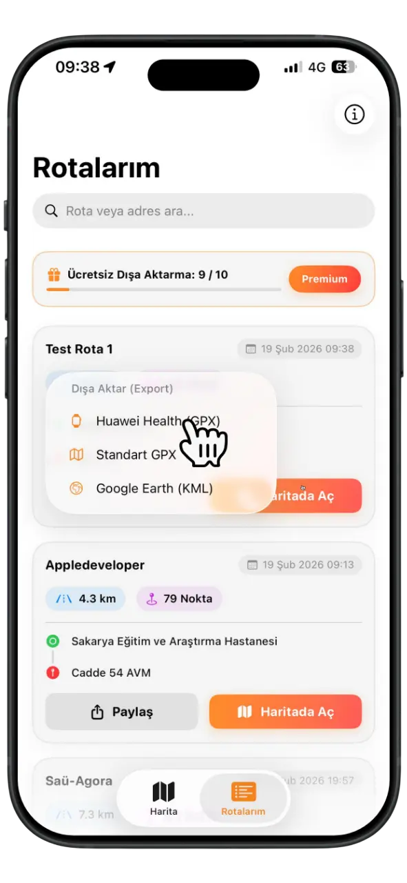 Uygulama Ekranı 3 Export