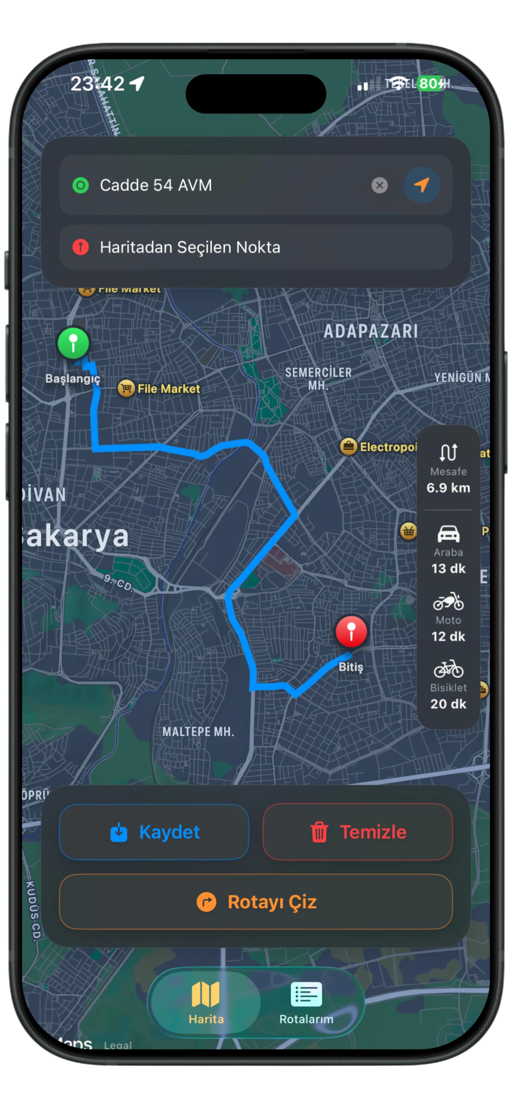 MotoRota iOS Ekran Görüntüsü 2