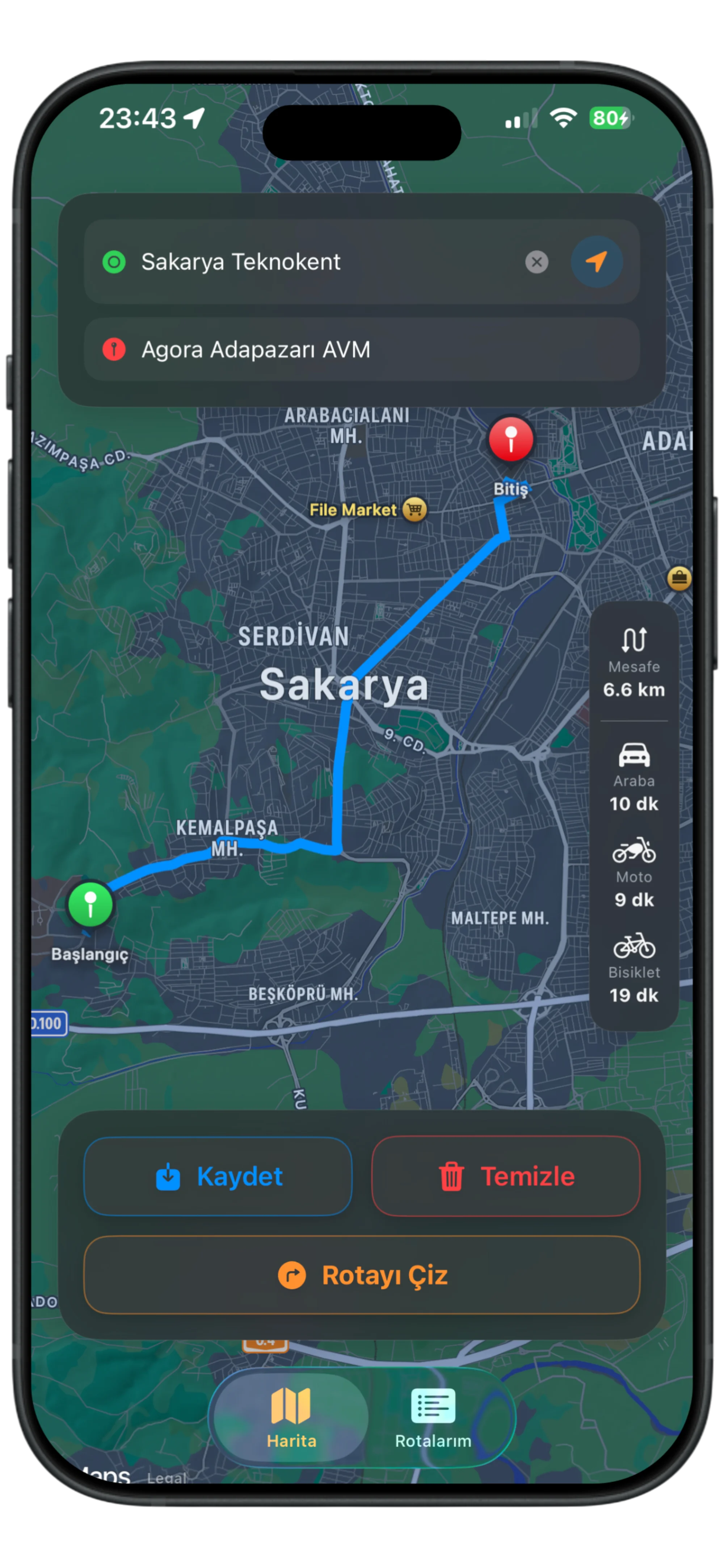MotoRota iOS Ekran Görüntüsü 4