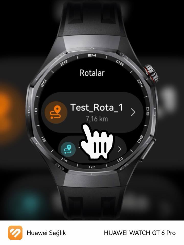 Saat Ekranı 5 Rota Listesi